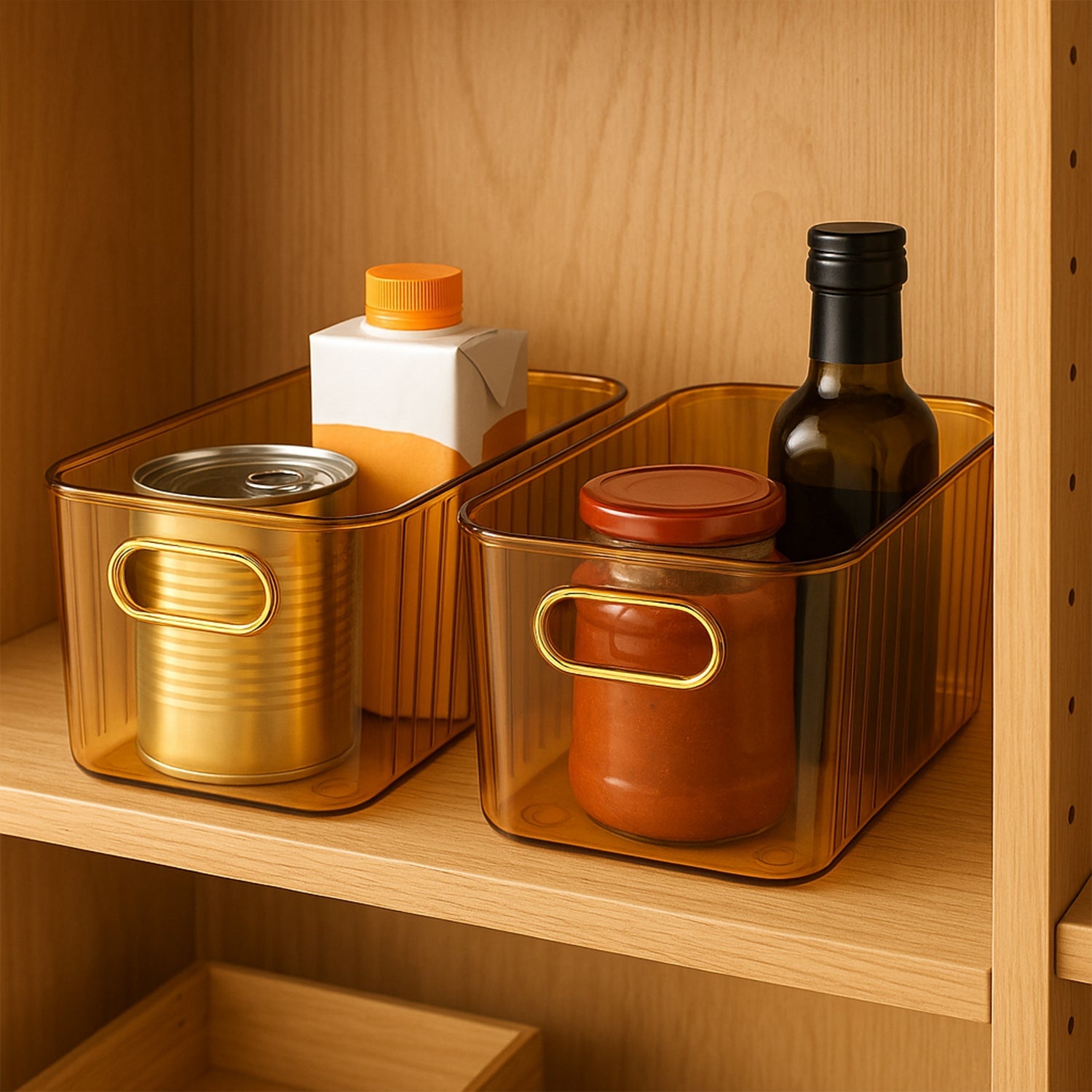 Stylish Ribbed Plastic Basket Stylish Ribbed Plastic Basket